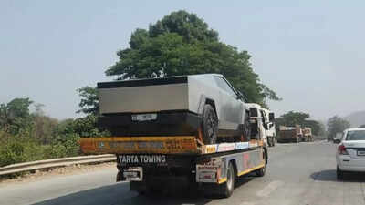 After Model Y Teslas Cybertruck spotted in India All you need to know