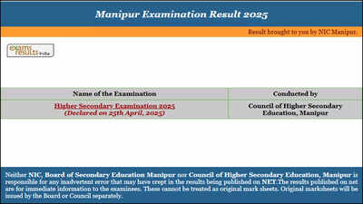 Manipur 12th HS result 2025