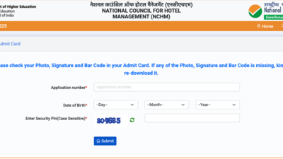NCHM JEE 2025 admit card released for exam on April 27 Check direct link and how to download hall tickets here