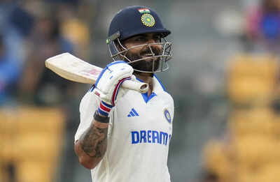 EDS FILE IMAGE Bengaluru In this file image cricketer Virat Kohli reacts d