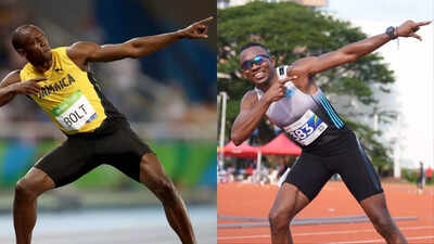 Usain Bolt and Animesh Kujur Agency Photos