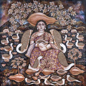 Jayasri Burman Bija acrylic on canvas 60 x 60 2022 1