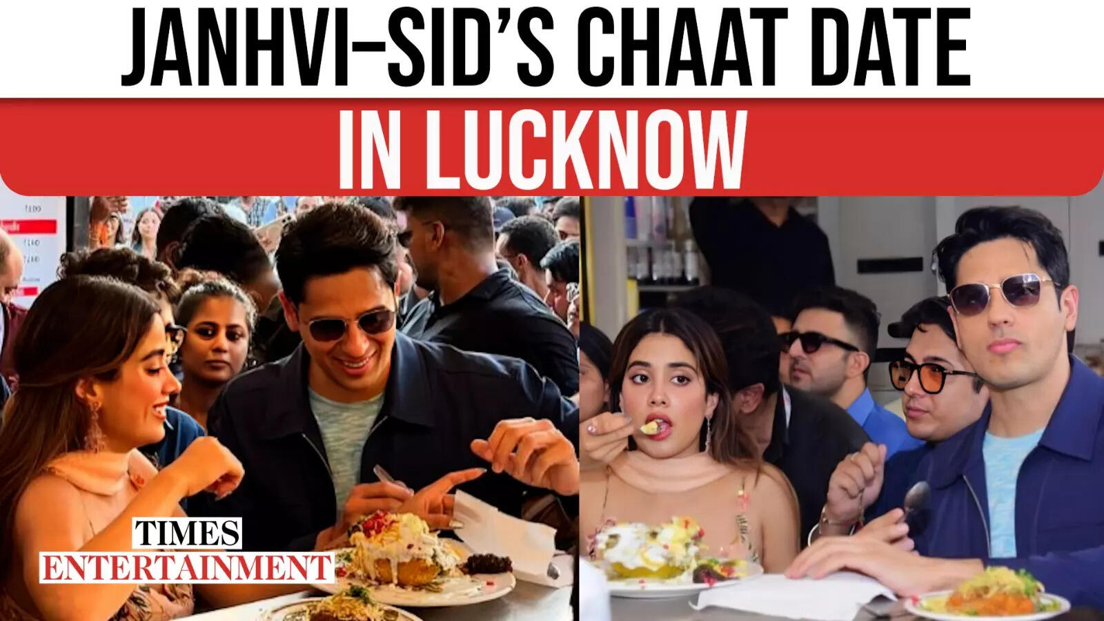 Janhvi Kapoor & Sidharth Malhotra Dig Into Lucknow Chaat Ahead of 'Param Sundari' Release 1 123364779.cms