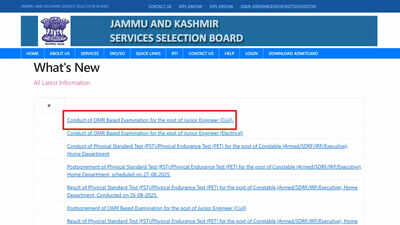 jkssb to release fresh admit cards for je exams ahead of september test dates