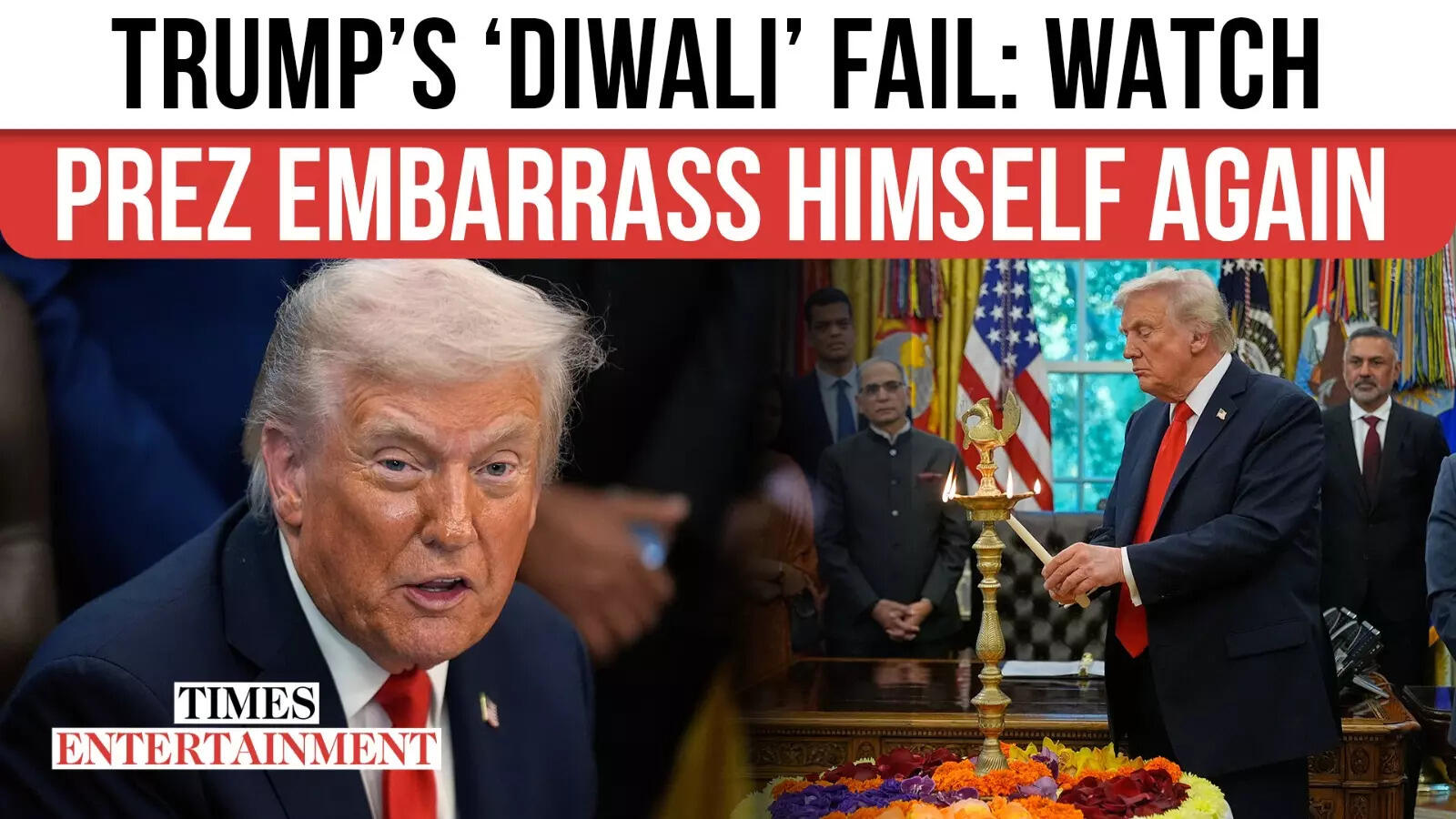 Trump’s Diwali Goof at White House: Fumbles ‘Diwali’, Mocks Indian Names | WATCH 1 124743833.cms