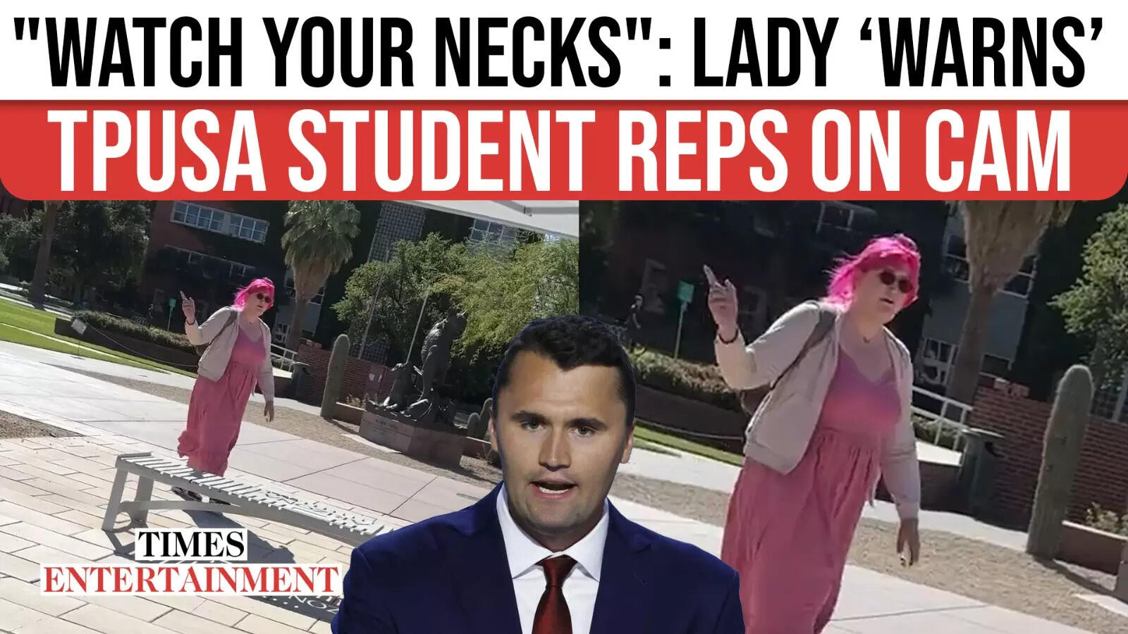 'Watch Your Necks?': Pink-Haired Arizona Student Mocks TPUSA Student Reps on Camera 1 124747973.cms