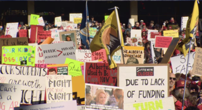 Alberta teachers demand more hires and smaller classes as strike stretches into its sixth day