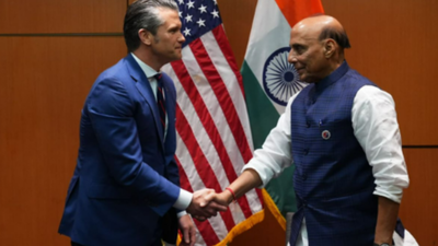 rajnath singh meets pete hegseth in kuala lumpur