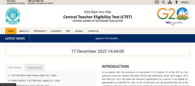 ctet february 2026 registration window closes tomorrow check direct link to apply and key details here