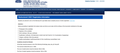 icsi cseet june 2026 registration window opens at icsiedu check direct link to apply and key details here