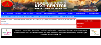 indian army central command invites applications for stenographer grade i posts
