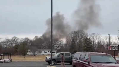 smoke at crash site