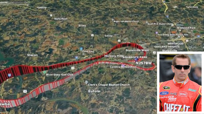 the route greg biffles plane took before it crashed near the airport from where it took off in north carolina