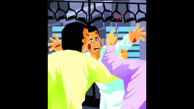 late night row woman friends attacked by neighbours