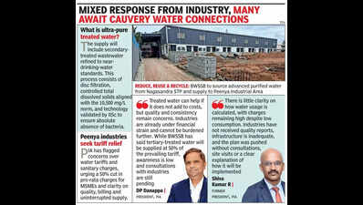 push for ultra pure recycled water in peenya industrial area in bengaluru draws mixed response
