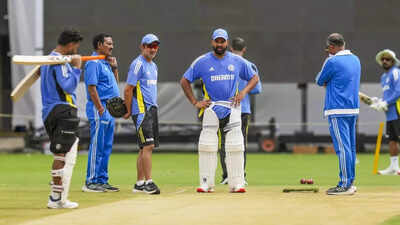 team india cricketers with coach gautam gambhir pti photo